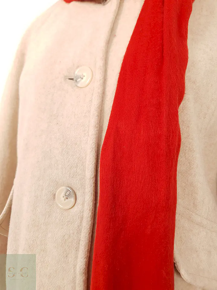 Abrigo East5th Rosa Claro Lana con Bufanda – TALLA XL 9