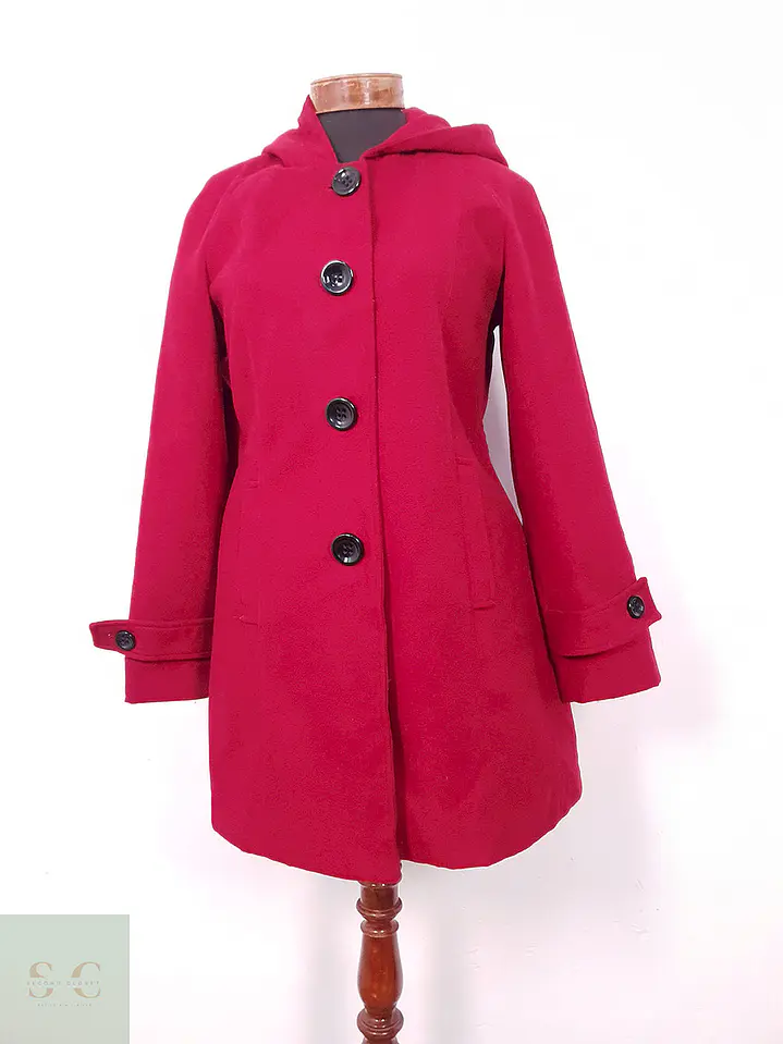 Abrigo Mackintosh Rojo con Gorro - Talla SM 3