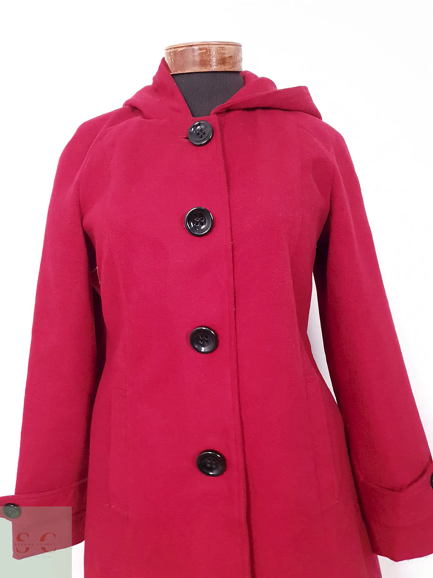 Abrigo Mackintosh Rojo con Gorro - Talla SM 4