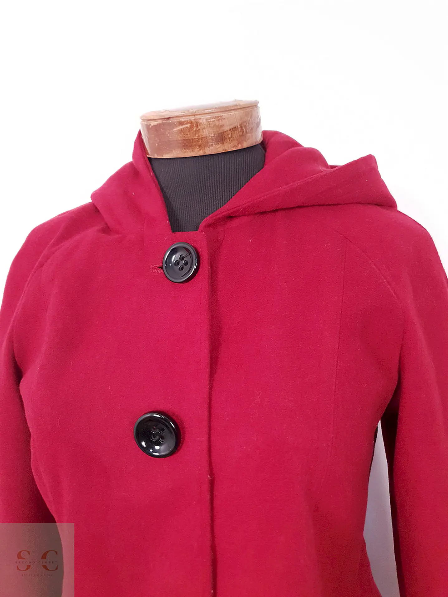 Abrigo Mackintosh Rojo con Gorro - Talla SM 5