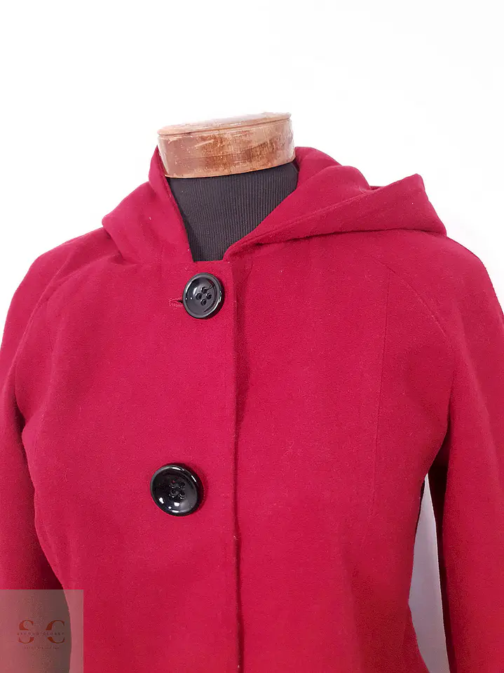 Abrigo Mackintosh Rojo con Gorro - Talla SM 5