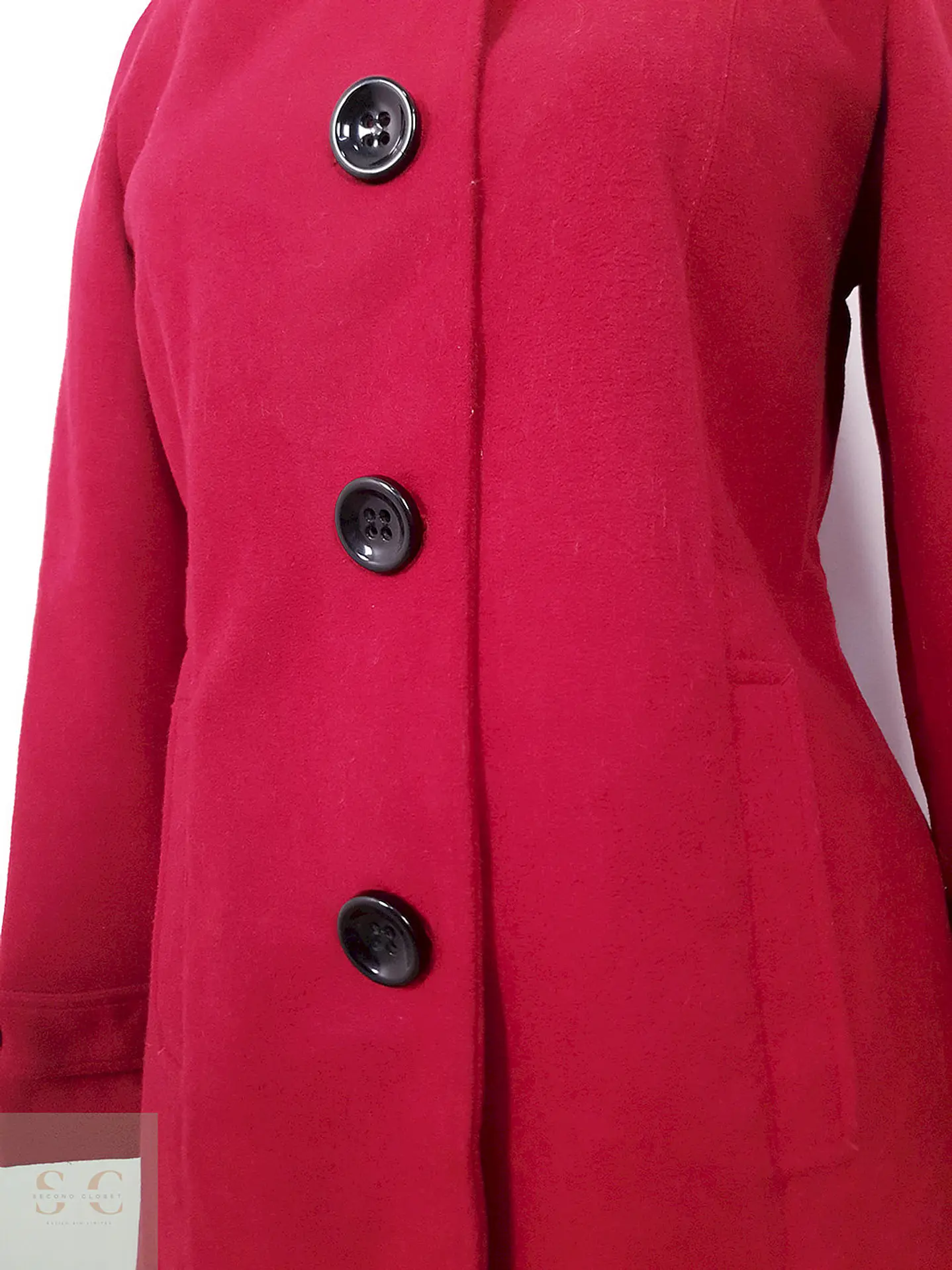 Abrigo Mackintosh Rojo con Gorro - Talla SM 6