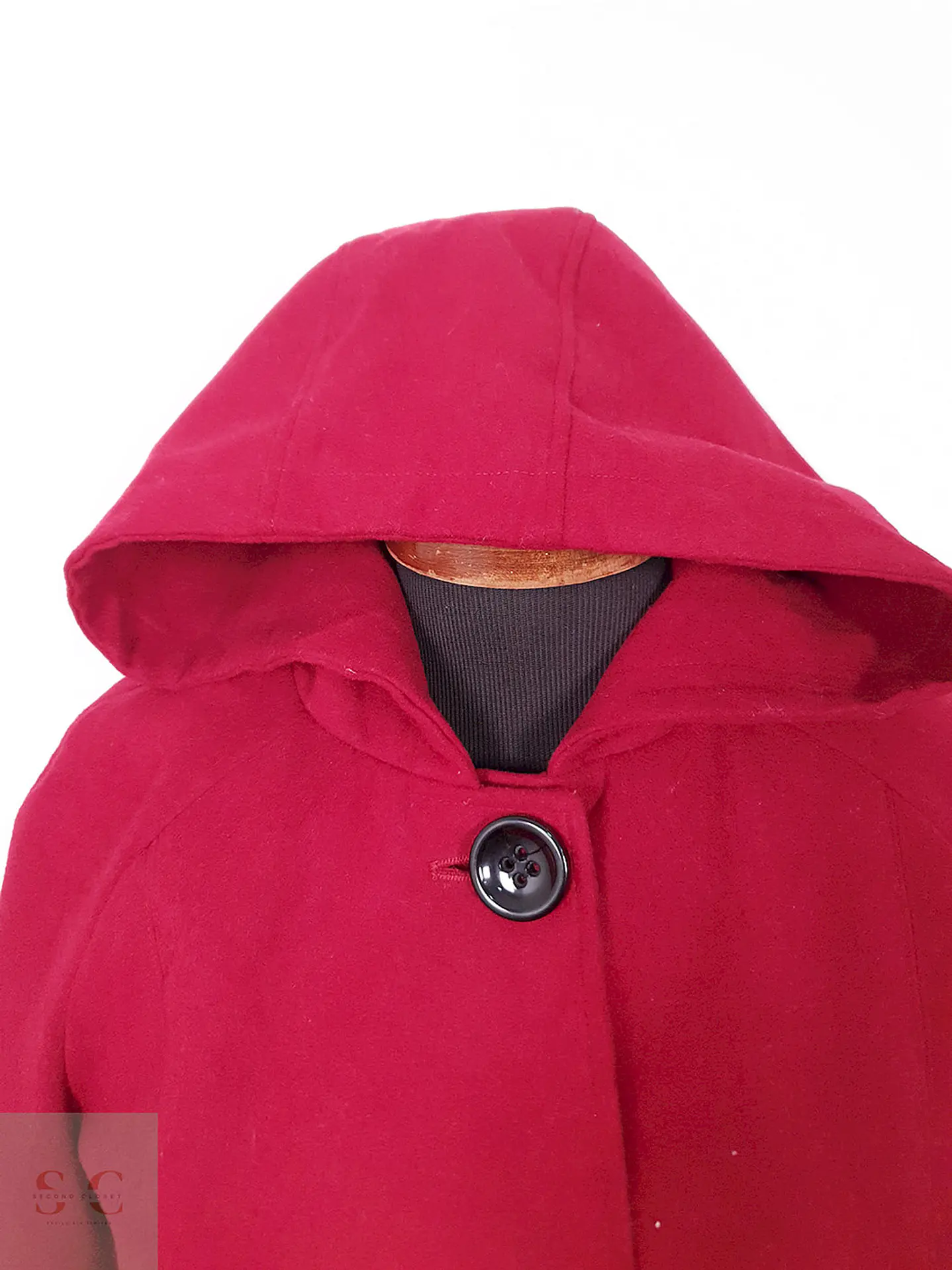 Abrigo Mackintosh Rojo con Gorro - Talla SM 7