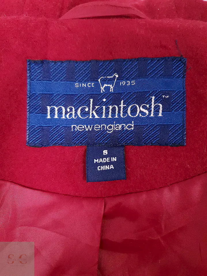 Abrigo Mackintosh Rojo con Gorro - Talla SM 10