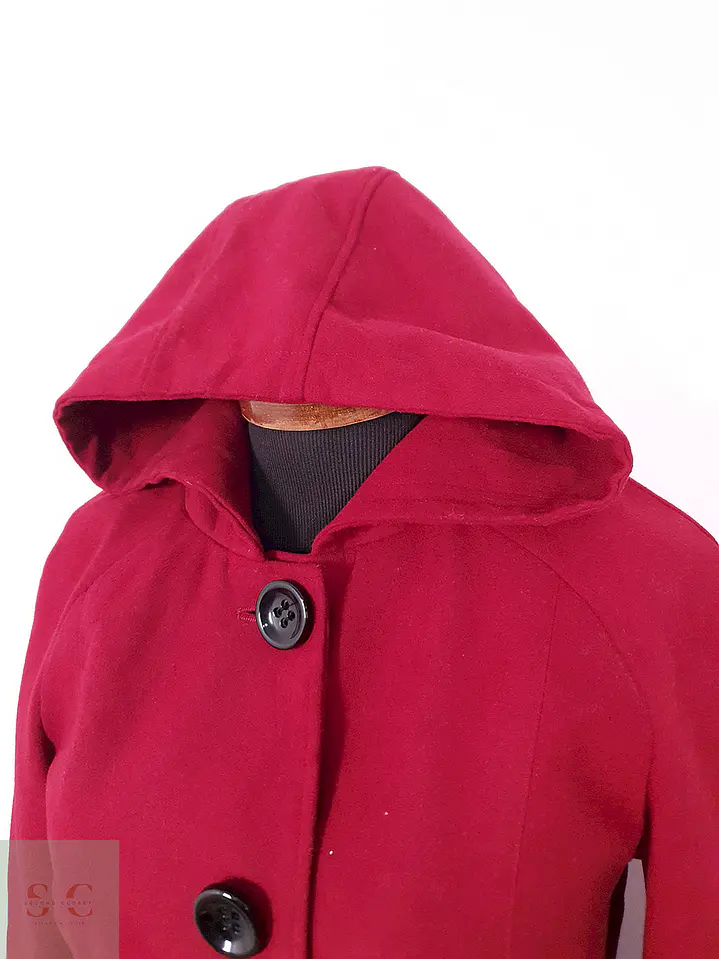 Abrigo Mackintosh Rojo con Gorro - Talla SM 11
