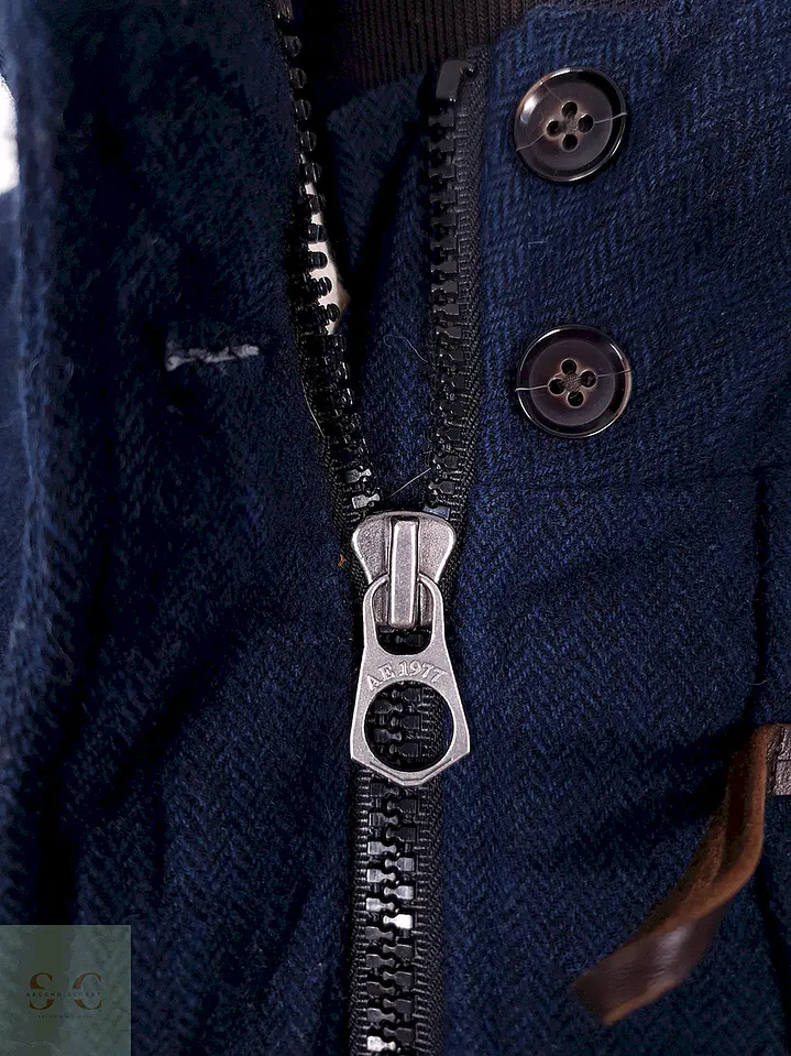Abrigo lana American Eagle Montgomery Azul Acolchado pluma pato- Talla SM 6
