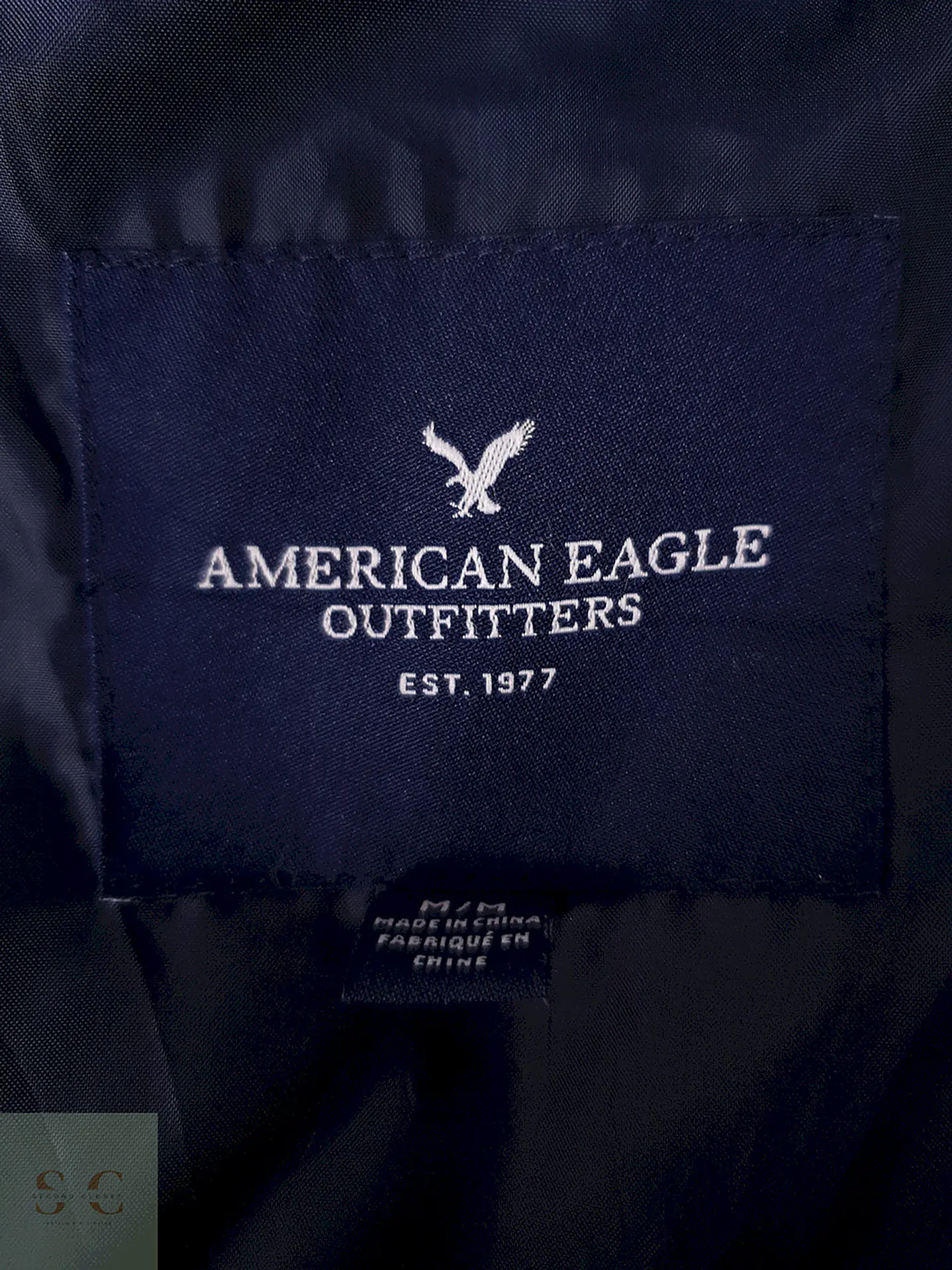 Abrigo lana American Eagle Montgomery Azul Acolchado pluma pato- Talla SM 10