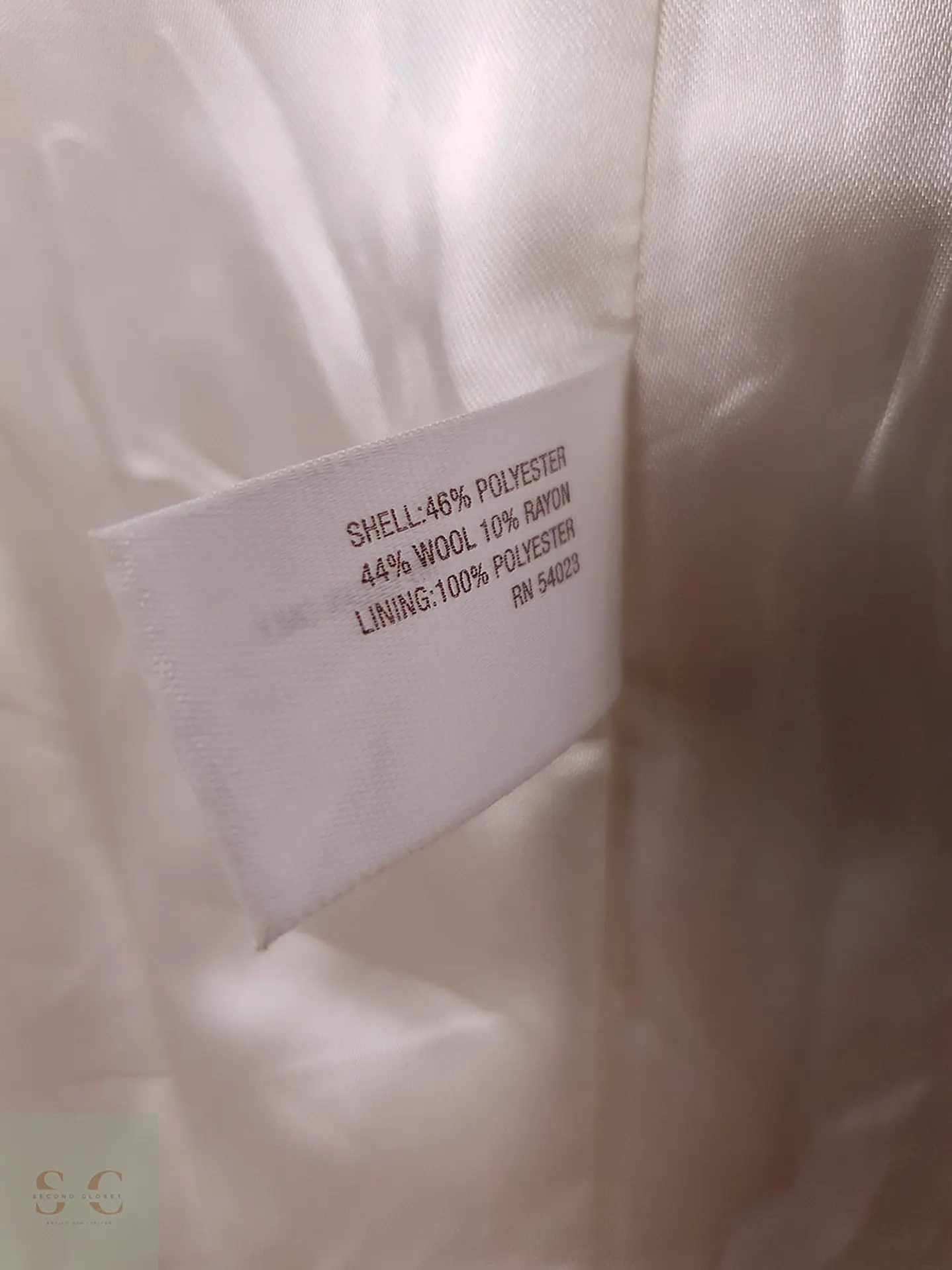 Abrigo cruzado Old Navy Crema Claro Lana – TALLA S 8