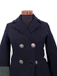 Abrigo Marinero Azul Algodón Acolchado - Talla S - Miniatura 4