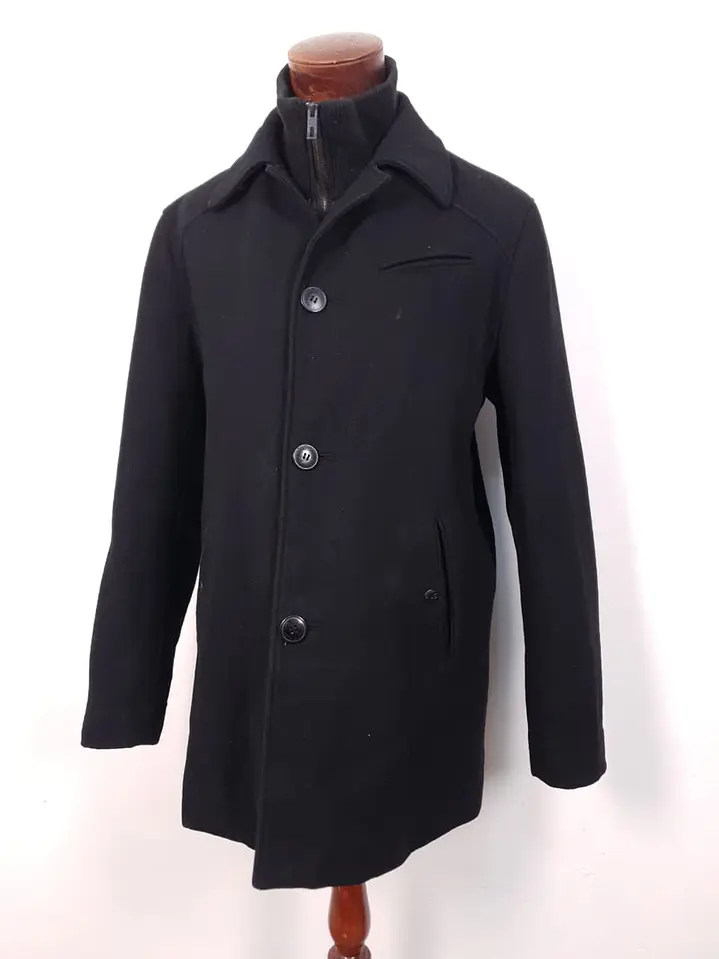 Abrigo lana Premium Jack & Jones Negro – TALLA XL 2