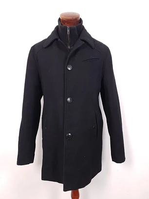 Abrigo lana Premium Jack & Jones Negro – TALLA XL