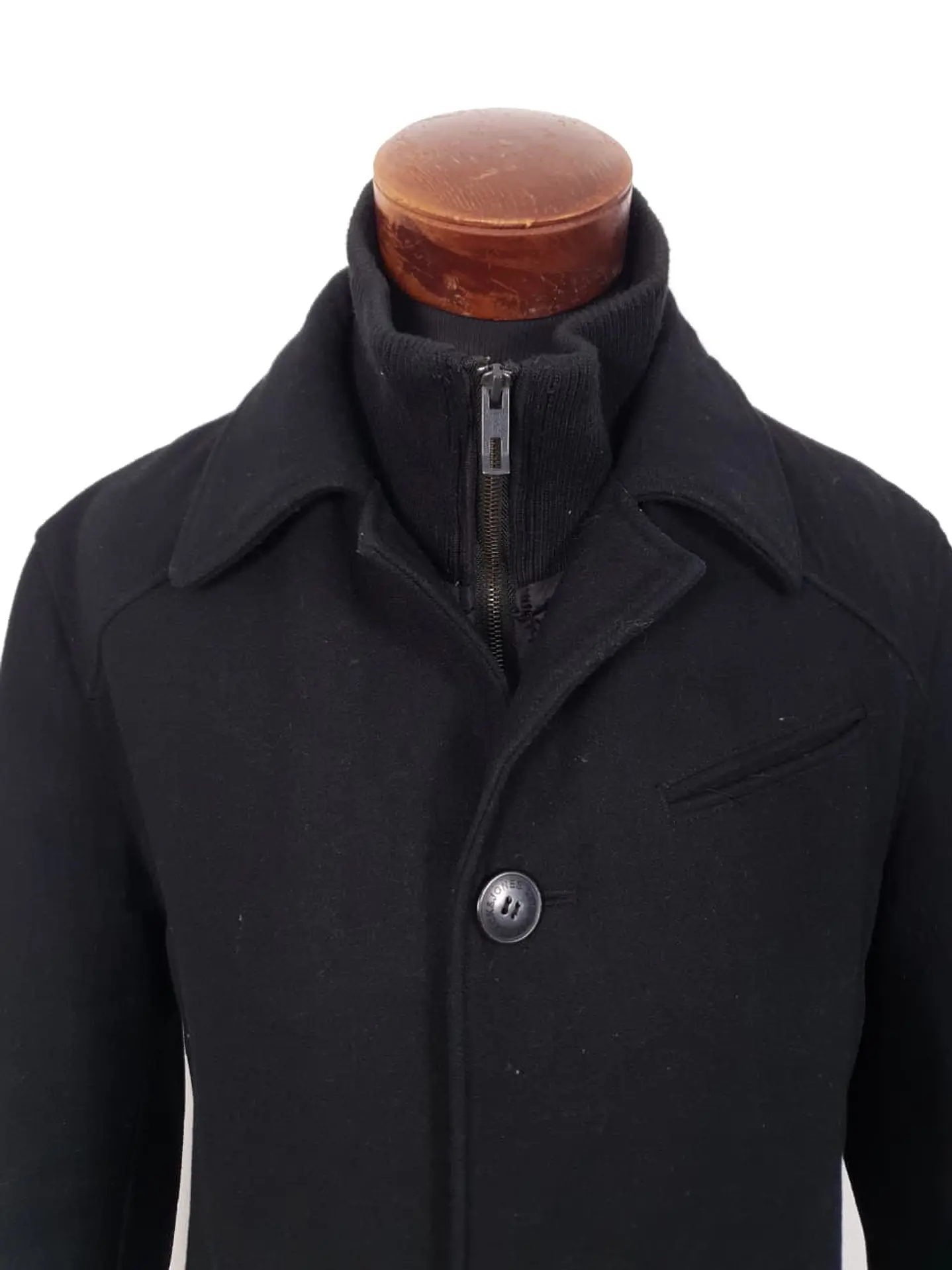 Abrigo lana Premium Jack & Jones Negro – TALLA XL 4
