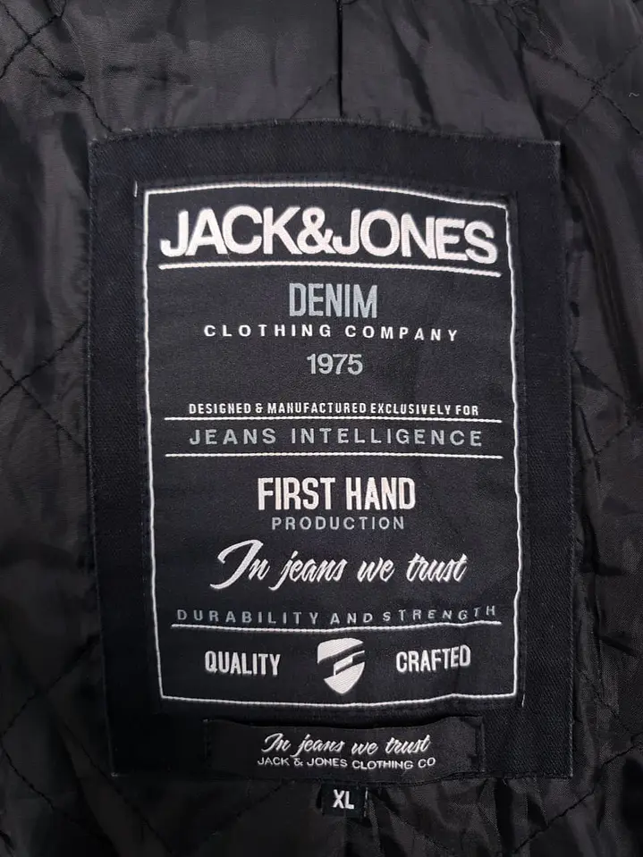Abrigo lana Premium Jack & Jones Negro – TALLA XL 8