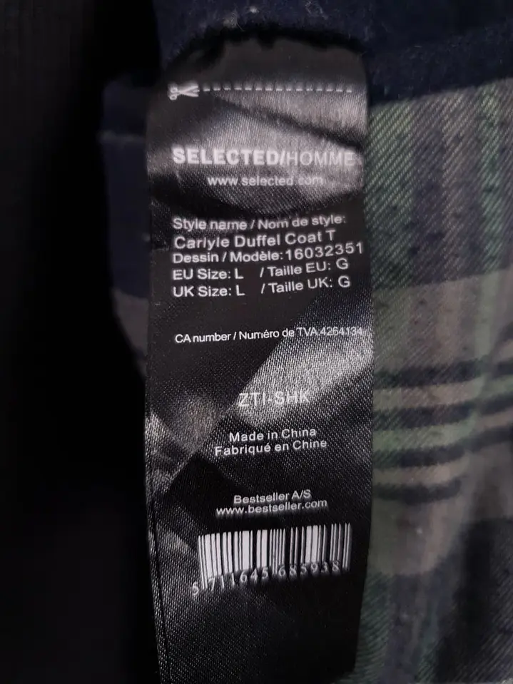 Abrigo lana Montgomery Azul Selected Homme Premium – TALLA M 10