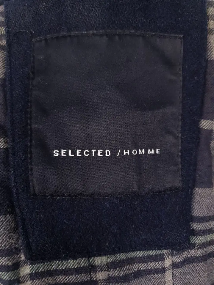 Abrigo lana Montgomery Azul Selected Homme Premium – TALLA M 12