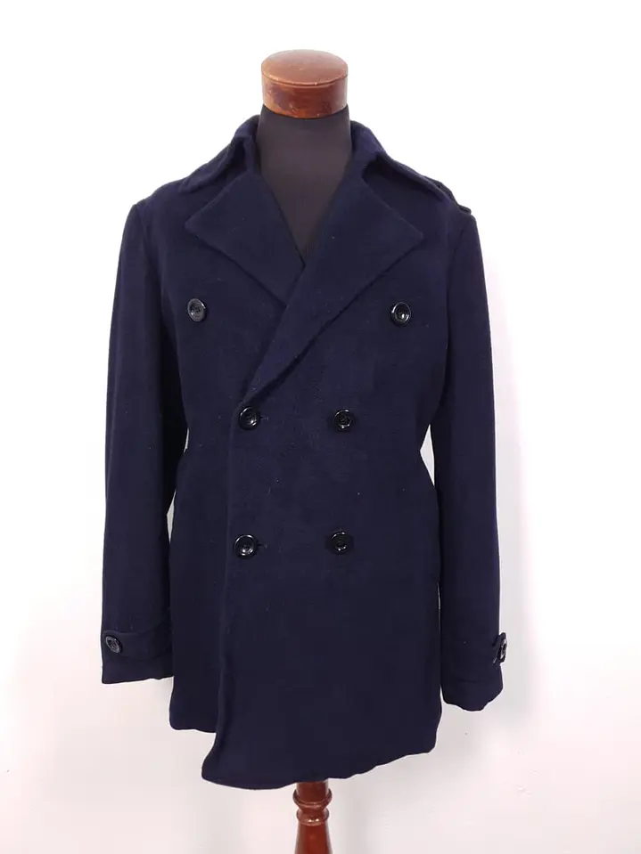 Abrigo Marinero Azul Lana TALLA L 1