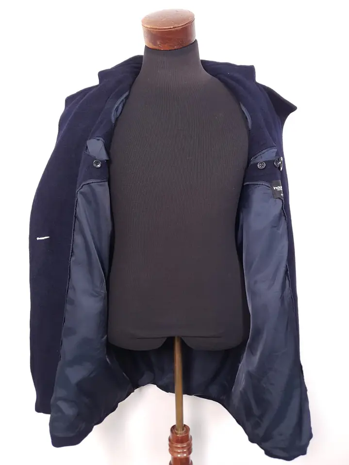 Abrigo Marinero Azul Lana TALLA L 10