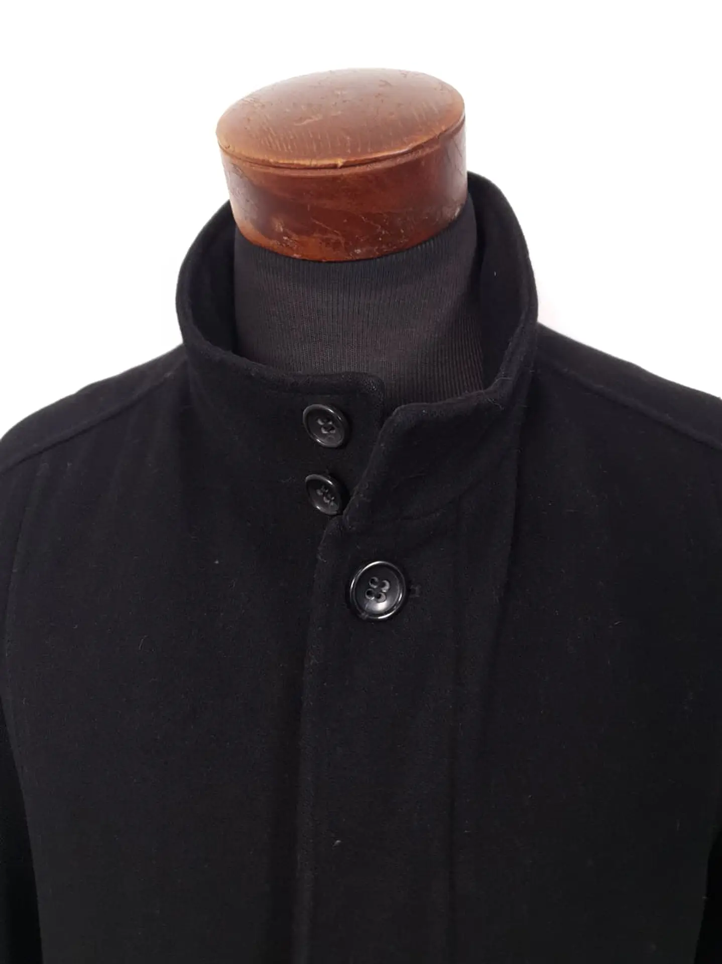 Abrigo Finshley & Harding Negro Lana  TALLA LXL 5