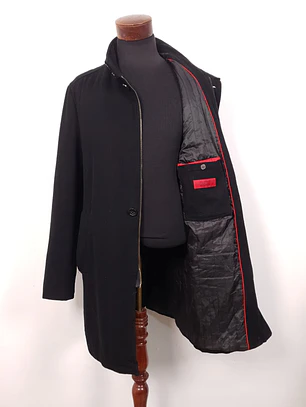 Abrigo Finshley & Harding Negro Lana  TALLA LXL