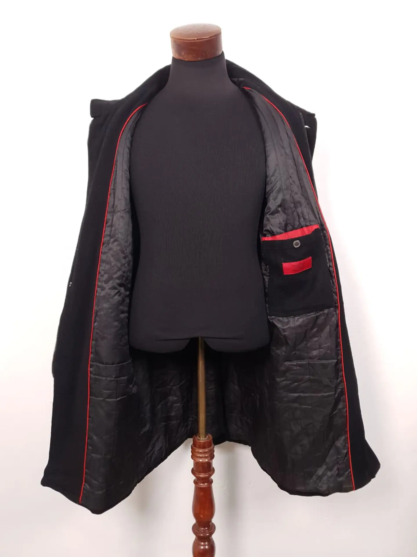 Abrigo Finshley & Harding Negro Lana  TALLA LXL 7
