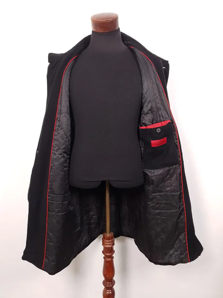 Abrigo Finshley & Harding Negro Lana  TALLA LXL 7