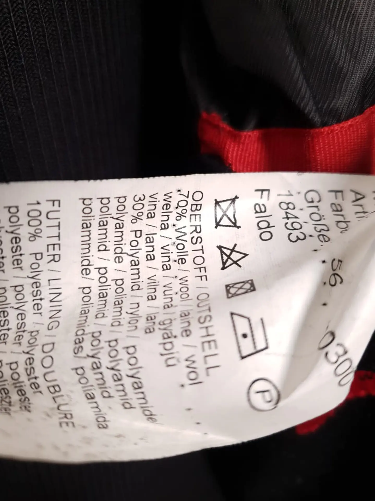 Abrigo Finshley & Harding Negro Lana  TALLA LXL 13