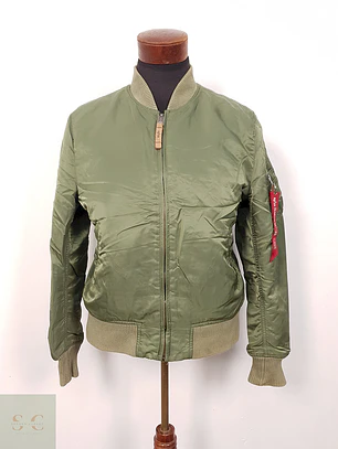 Bomber Alpha Industries Verde Militar - Talla M