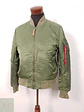 Bomber Alpha Industries Verde Militar - Talla M - Miniatura 2