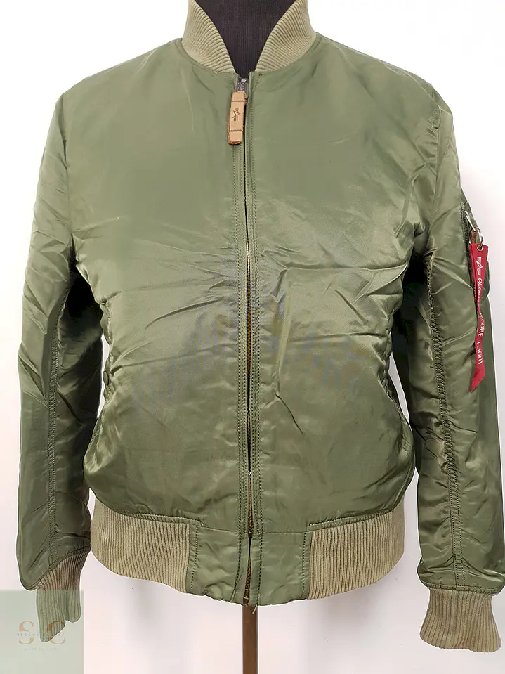 Bomber Alpha Industries Verde Militar - Talla M 9