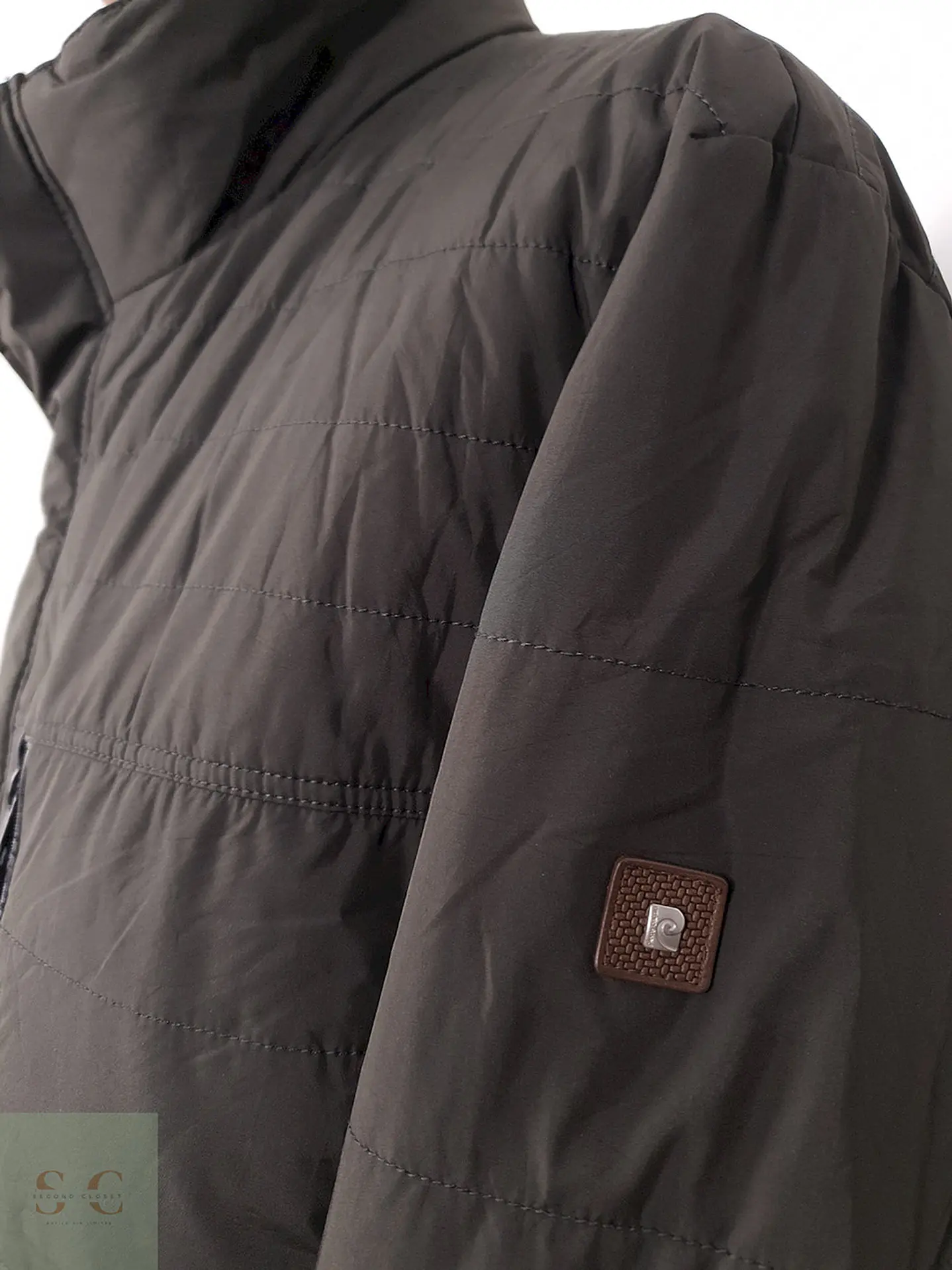 Parka Pierre Cardin Larga Verde Grisáceo - Talla LXL 6