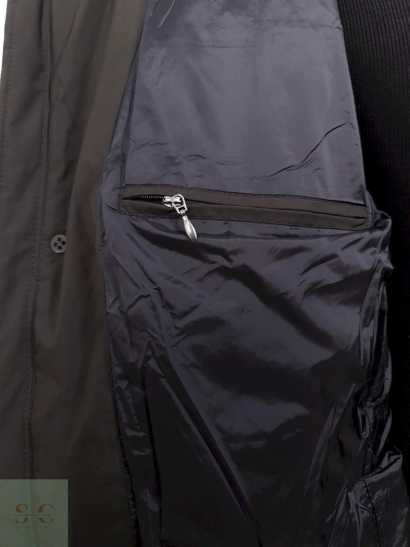 Parka Pierre Cardin Larga Verde Grisáceo - Talla LXL 10