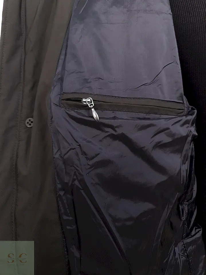 Parka Pierre Cardin Larga Verde Grisáceo - Talla LXL 10