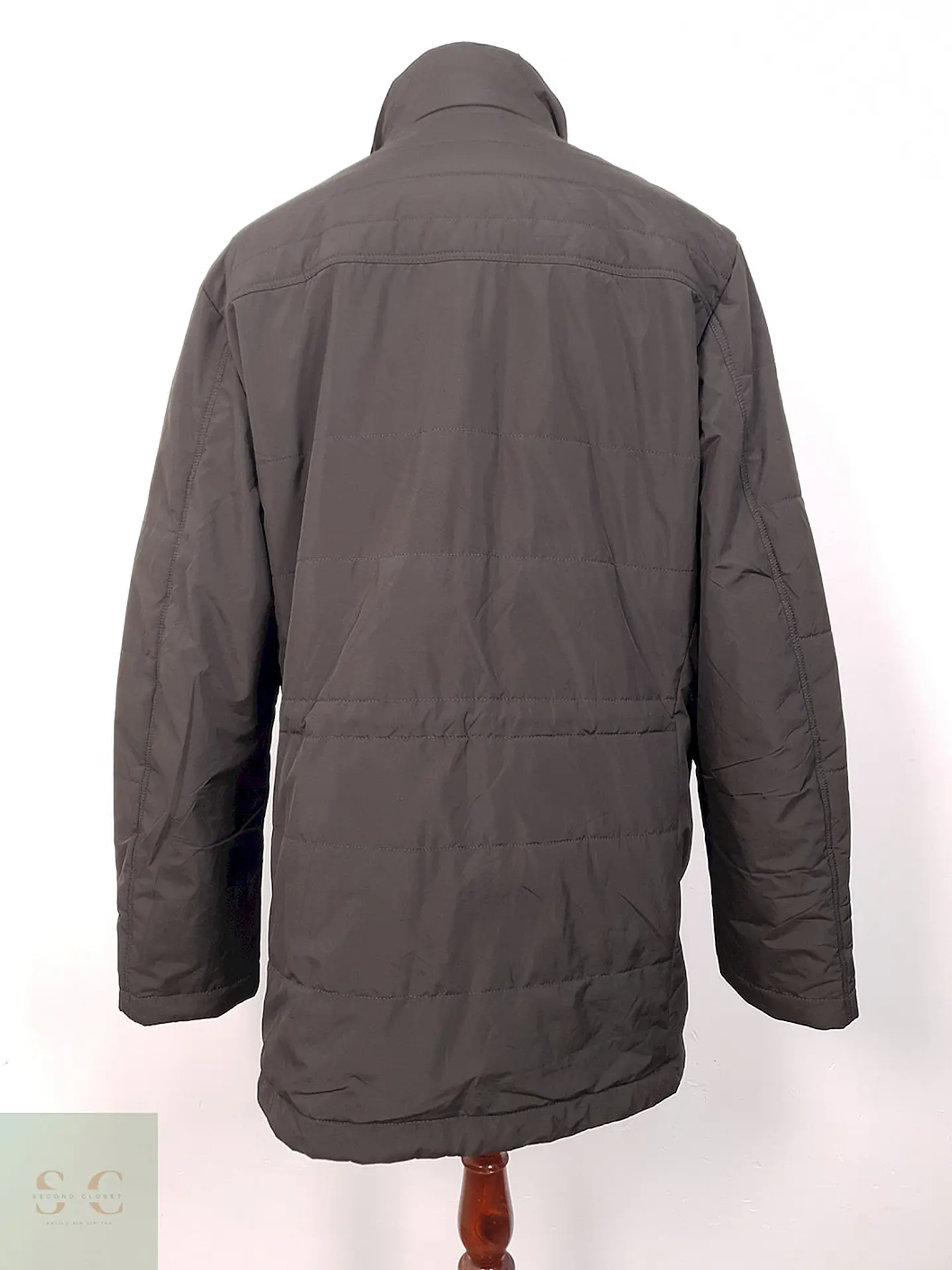 Parka Pierre Cardin Larga Verde Grisáceo - Talla LXL 13