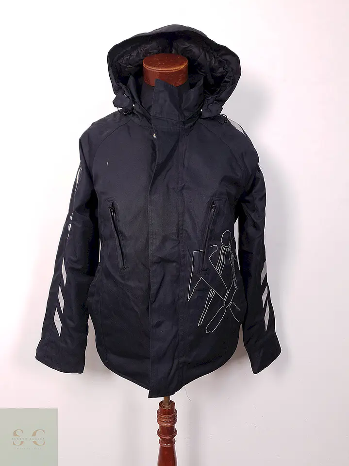 Chaqueta Job Encerada Térmica Negra - Talla M 1