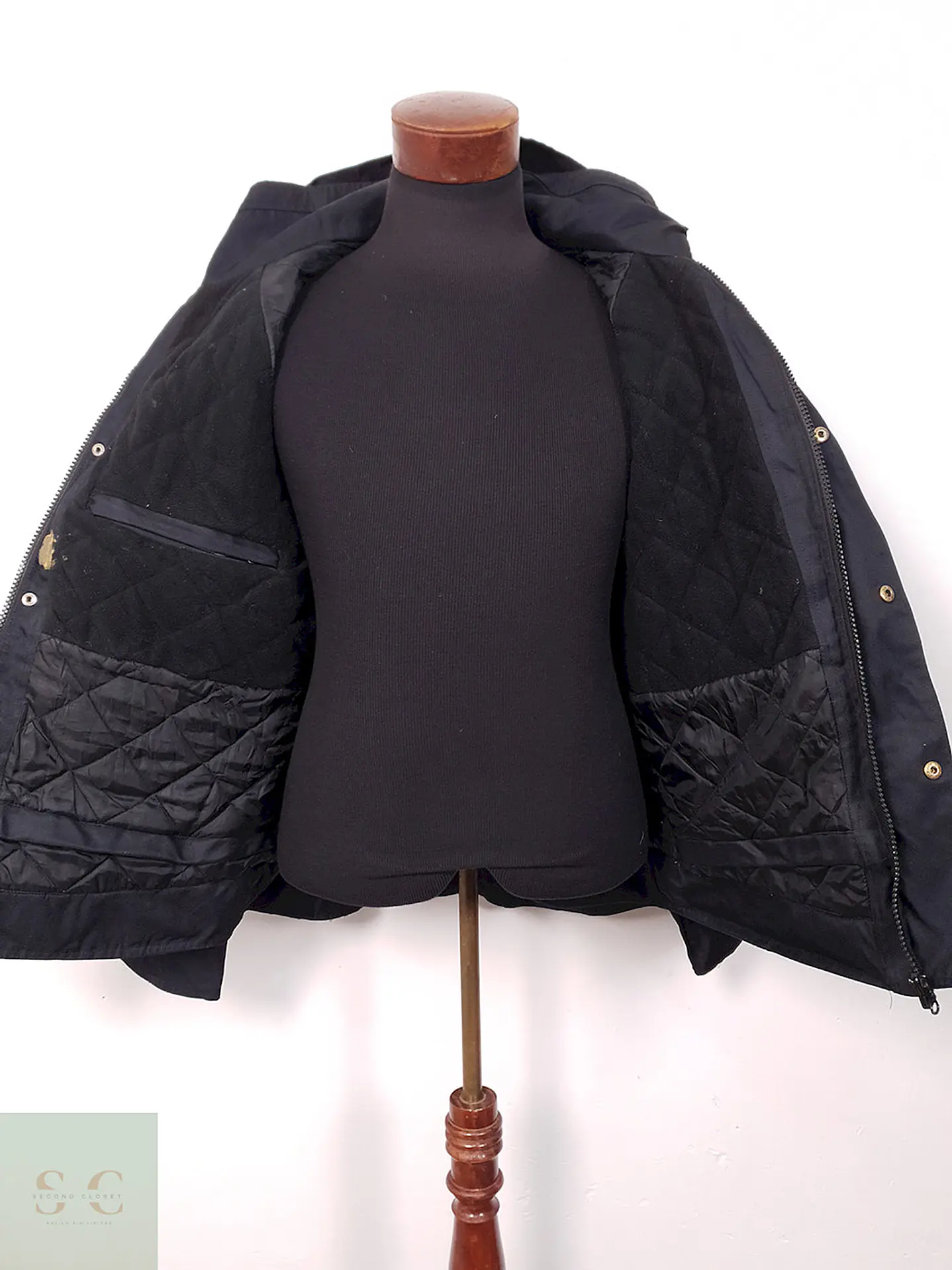 Chaqueta Job Encerada Térmica Negra - Talla M 4