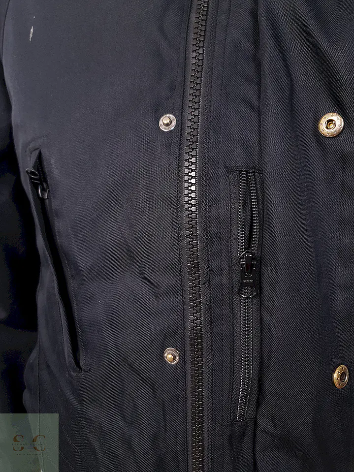 Chaqueta Job Encerada Térmica Negra - Talla M 15