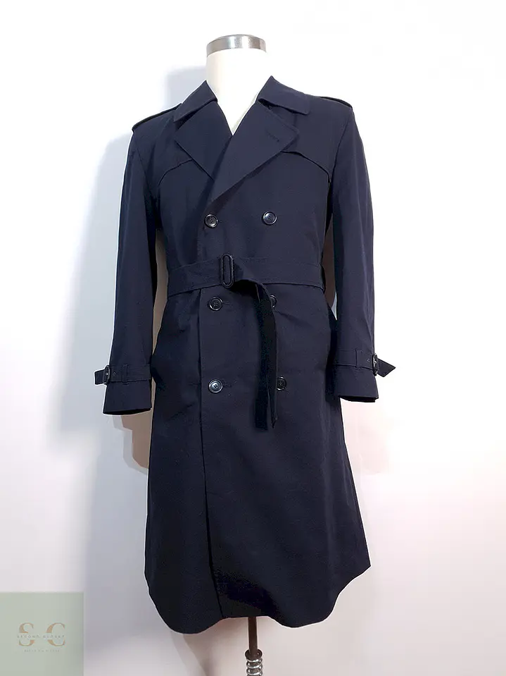 Trench Commander Cruzado Azul Marino - Talla ML 1