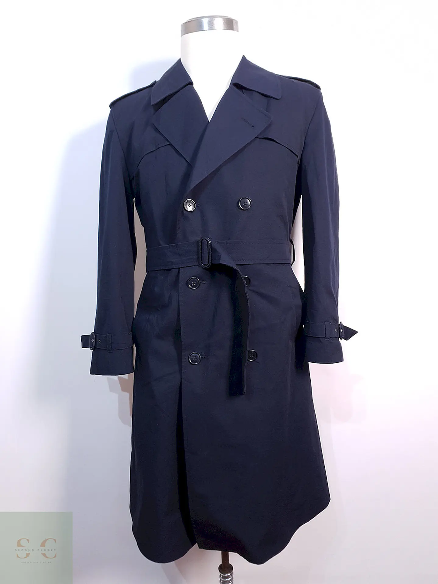 Trench Commander Cruzado Azul Marino - Talla ML 2
