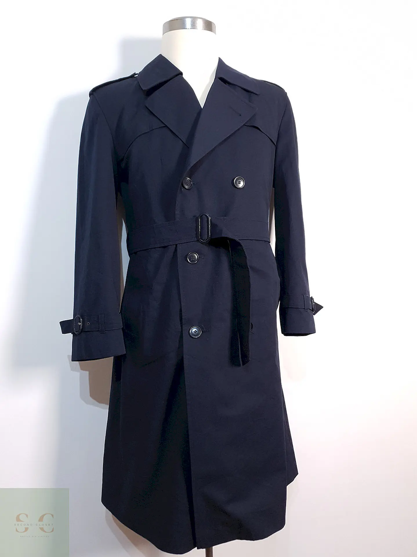 Trench Commander Cruzado Azul Marino - Talla ML 3