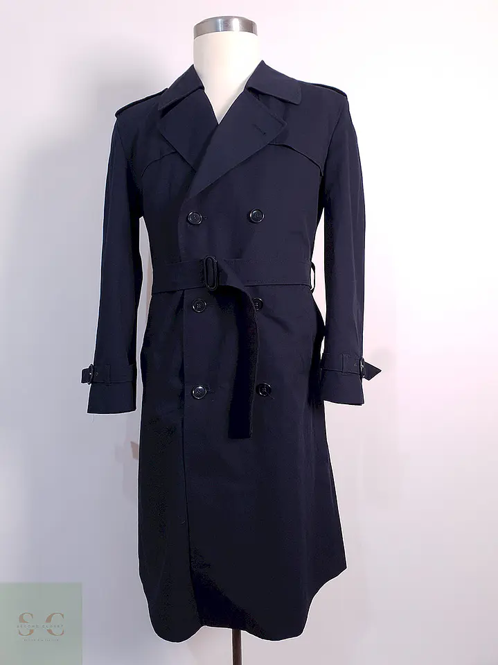Trench Commander Cruzado Azul Marino - Talla ML 12