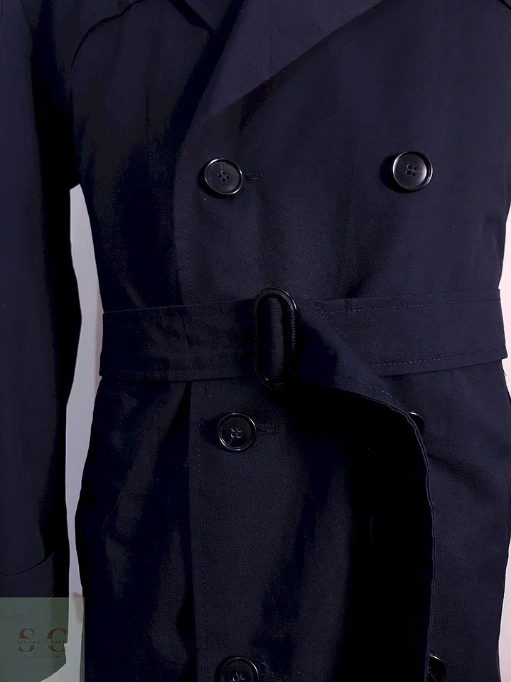 Trench Commander Cruzado Azul Marino - Talla ML 13