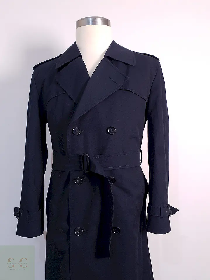Trench Commander Cruzado Azul Marino - Talla ML 15