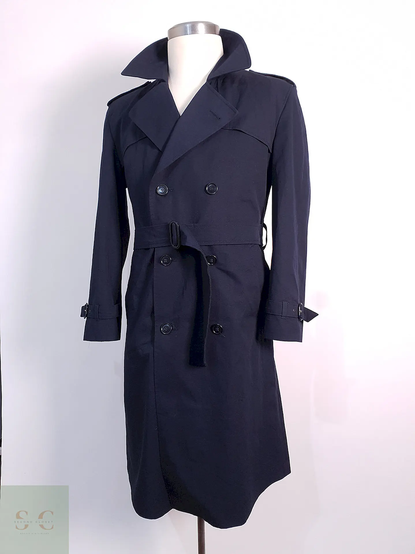 Trench Commander Cruzado Azul Marino - Talla ML 19