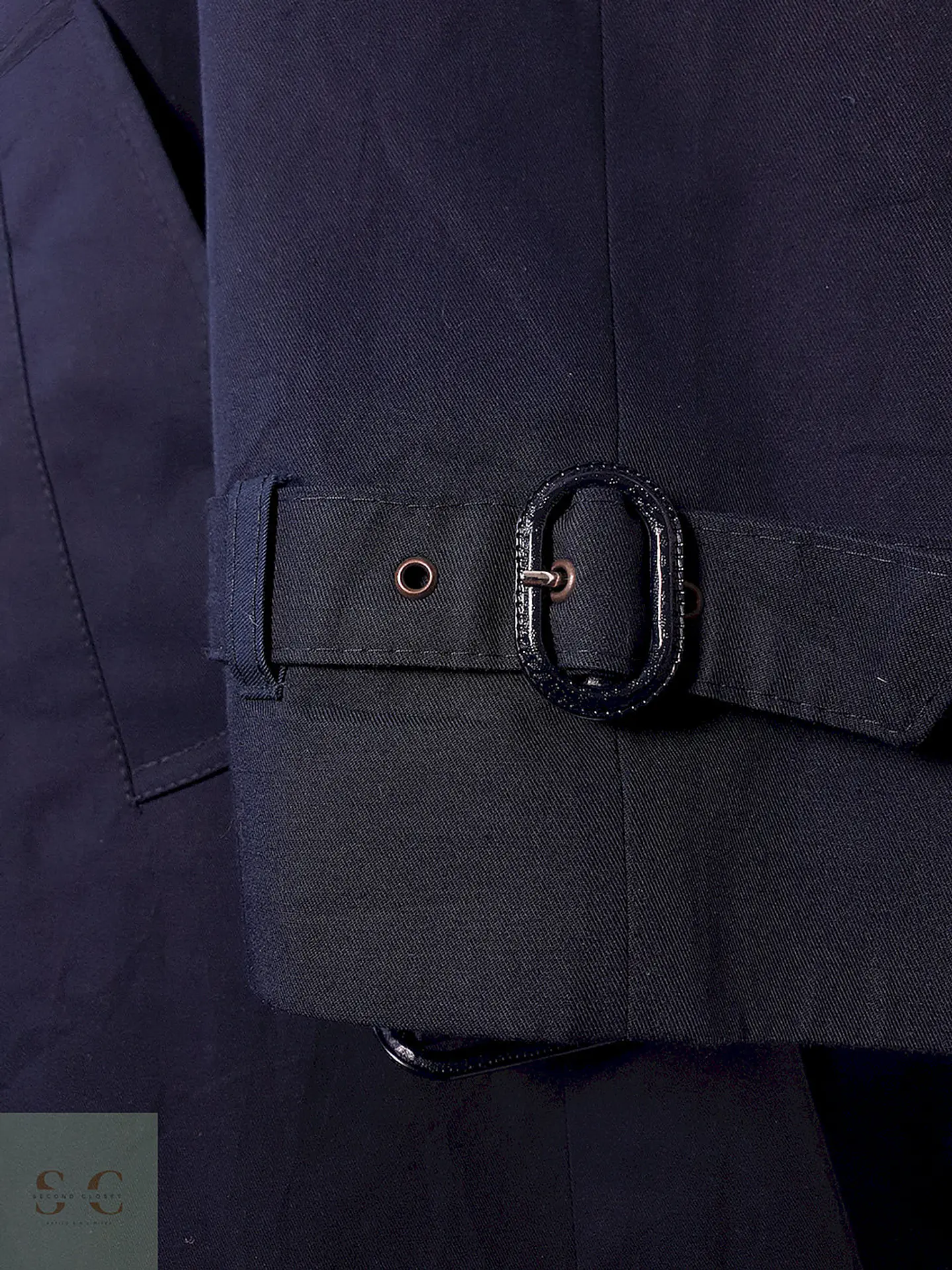 Trench Commander Cruzado Azul Marino - Talla ML 26