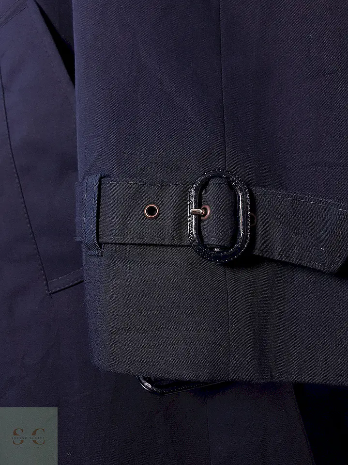Trench Commander Cruzado Azul Marino - Talla ML 26