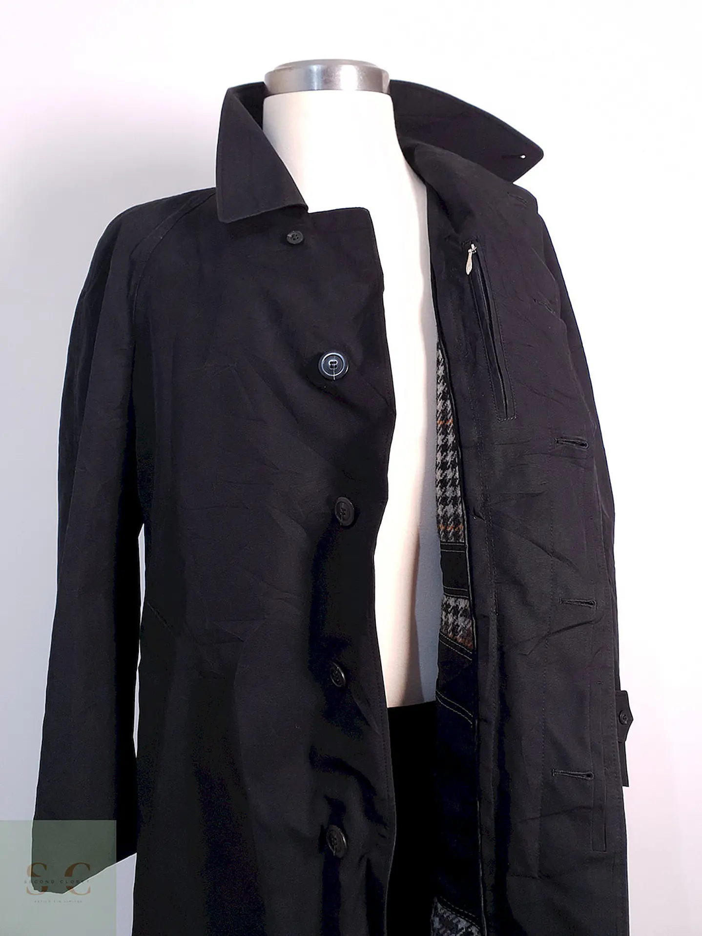 Trench Werther Gabardina Negra - Talla L 5