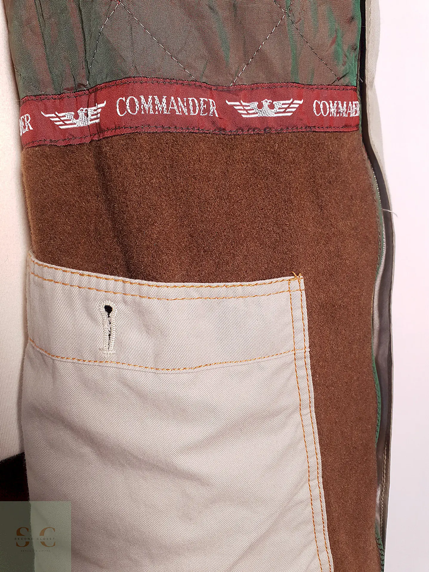 Trench Commander con Cinturón Beige Grisáceo - Talla 4XL 13