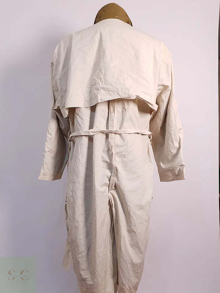 Trench Commander con Cinturón Beige Grisáceo - Talla 4XL 21
