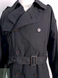 Trench Vintage Cruzado con Cinturón Plomo Azulado - Talla 3XL - Miniatura 15