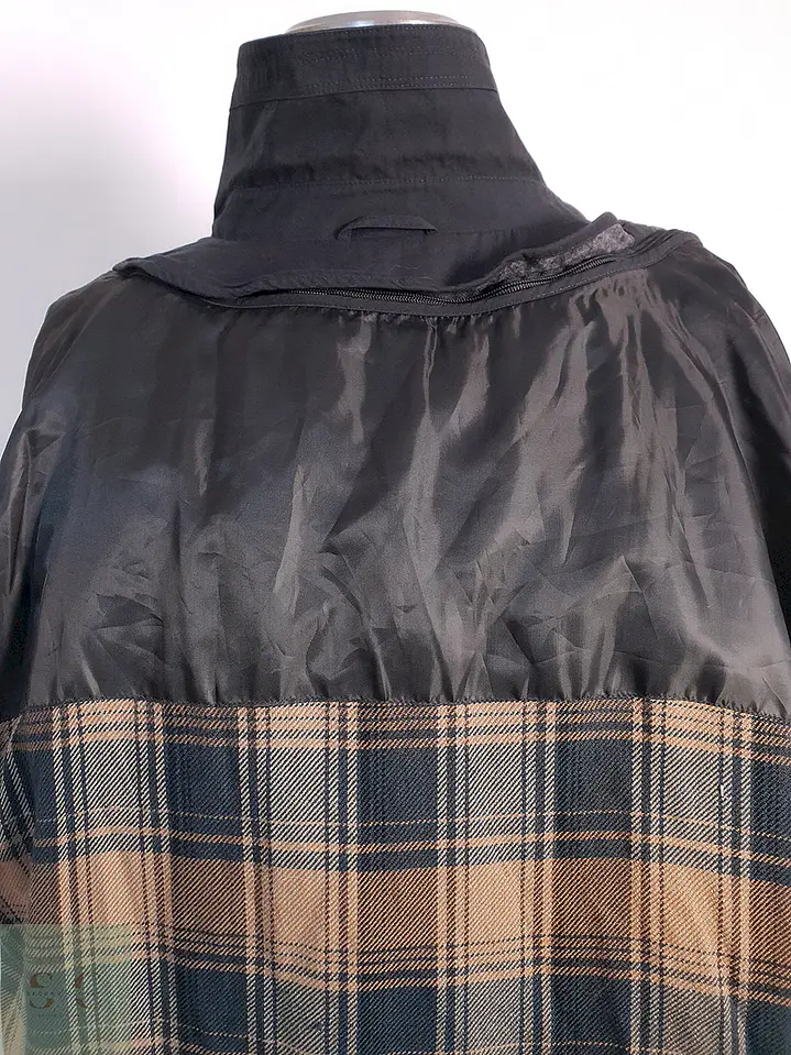 Trench Vintage Cruzado con Cinturón Plomo Azulado - Talla 3XL 16